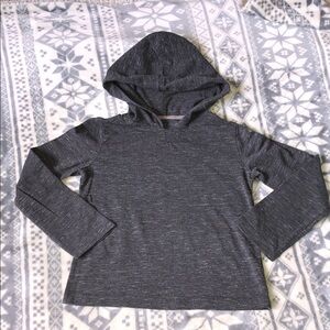 Andy & Evan Dark Heather Gray Long Sleeve Hooded Tee